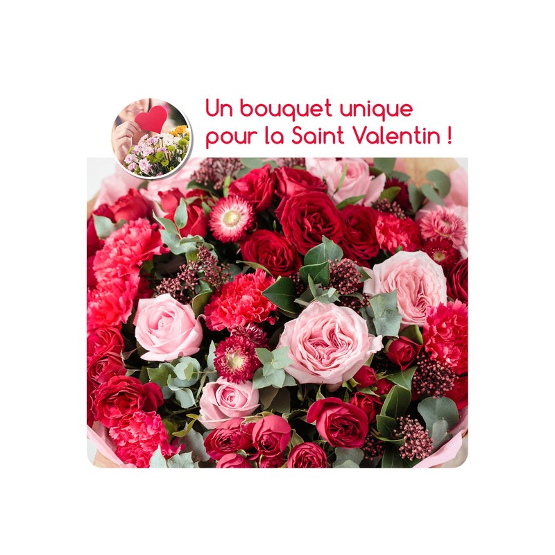 BOUQUET SAINT VALENTIN DU FLEURISTE