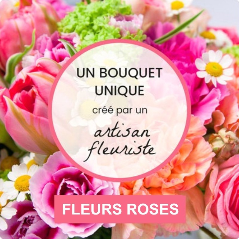 BOUQUET ROSE SURPRISE DU FLEURISTE